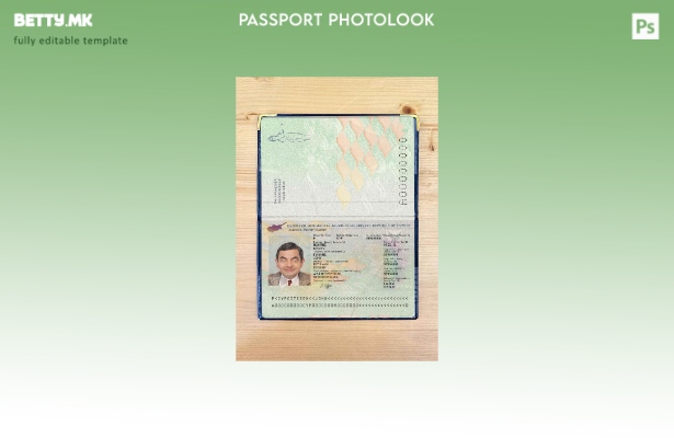 Шаблон за изглед на кипарски пасош во модерен стил